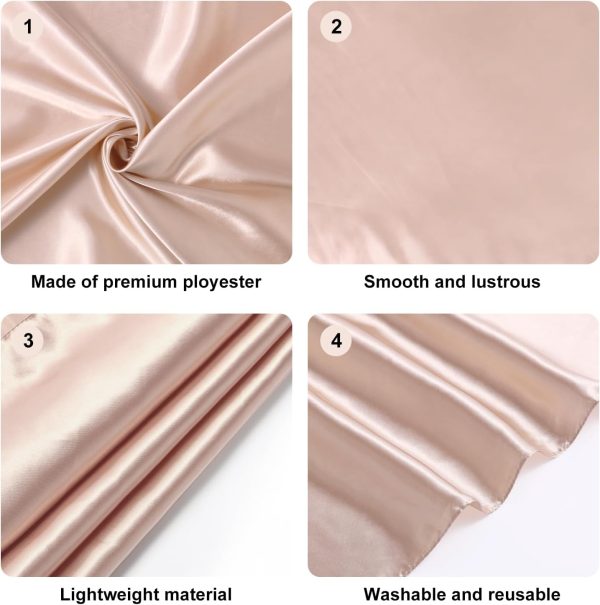 35” Large Square Satin Head Scarf - 3Pcs Silk Like Head Scarves Silk Bandana Satin Hair Scarf Head Wraps For Women - Image 4