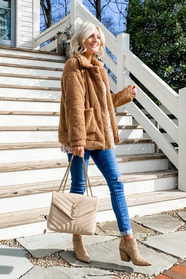 Women's Fashion Winter Coats Sherpa Fleece Faux Fur Shearling Oversized Trendy Jackets Warm Outerwear Clothing - Image 6